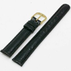 Cinturino per orologio in vera pelle, cinturino di ricambio nero 14mm – immagine 5