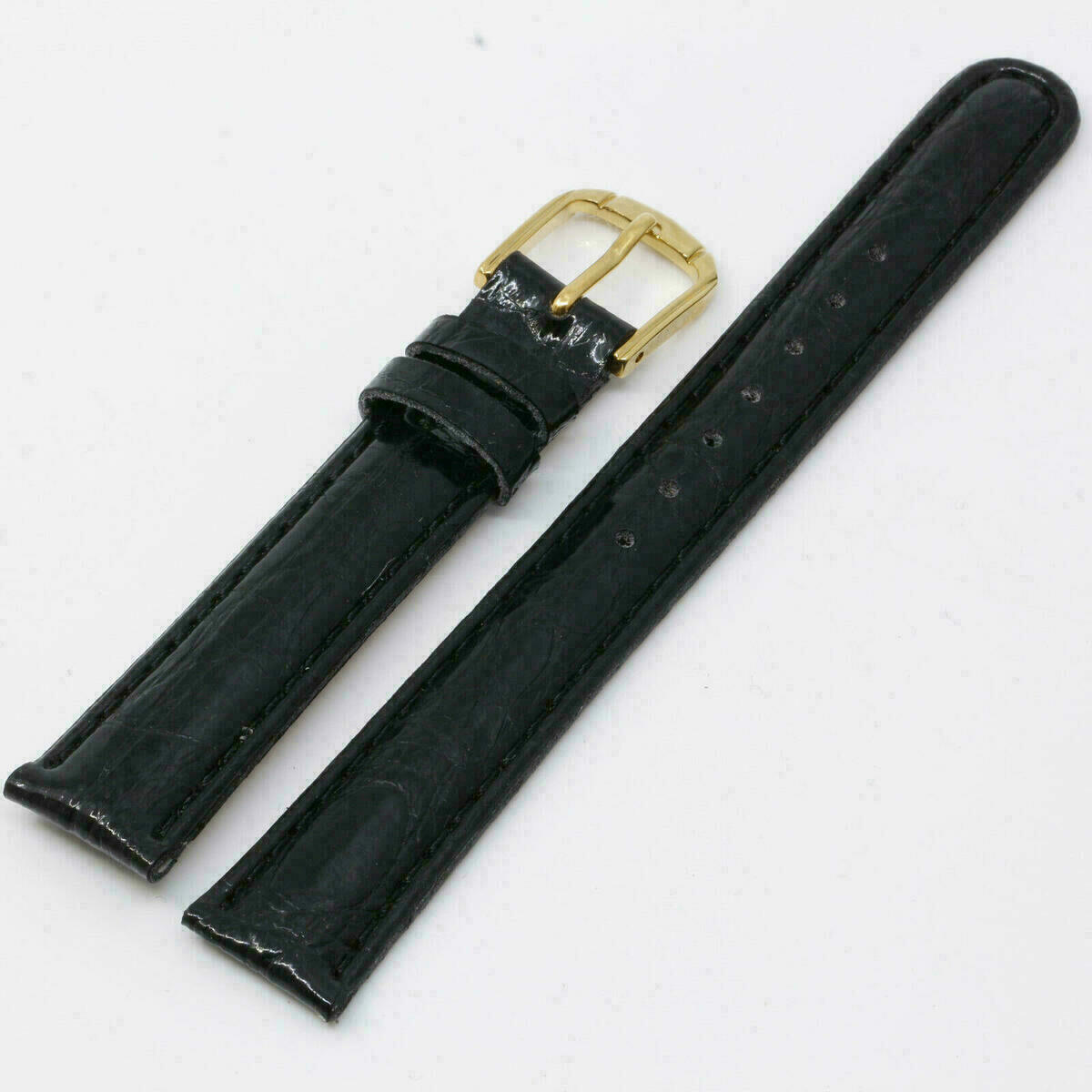 Cinturino per orologio in vera pelle, cinturino di ricambio nero 14mm – immagine 6