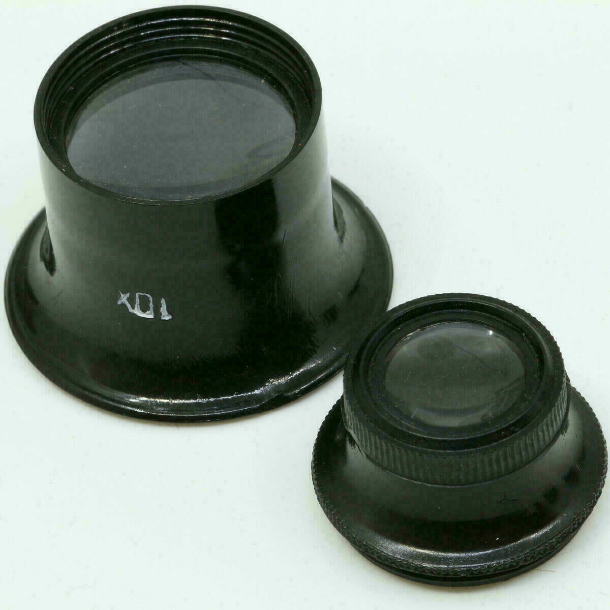 Lot de 6 loupes d’horloger – loupes de bijoutier à lentille en verre 5x 7x 10x 15x 20x – image 9