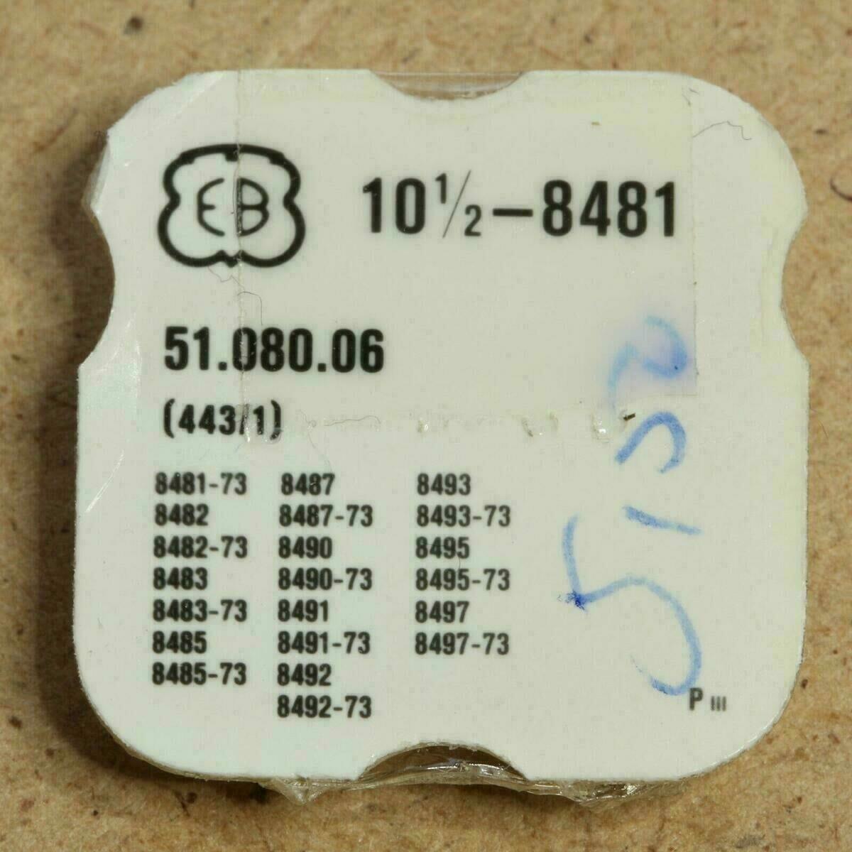 Tirette EB 8481 Ebauches Bettlach Part 443/1, roue de minuterie Part 260, pignon de remontoir Part 410