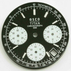 Chronograph DIAL, Chrono DIAL Ø 29,50mm Cadran, Zifferblatt für SEIKO VD53B VD53C BLACK