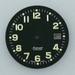 Zifferblatt für ETA 2824-2 2804-2 2801-2 Werk Ø 32,0mm NOS schwarz #3