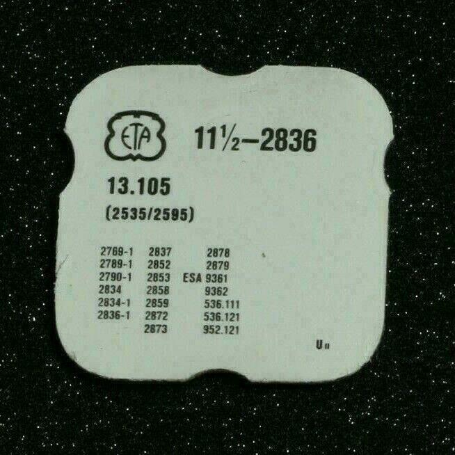 ETA 2836 PART 2535 + 2595 HALTEPLATTE FÜR DATUMSPERRE und Halter für Sperre NOS