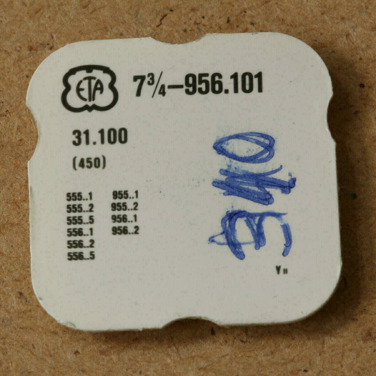 ETA 956.101 PART 450 rueda de transmisión 955.xx1, 955.xx2, 956.xx1 ...