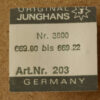 Junghans 669.00 Intermediate Wheel and Pinion Part 203
