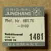 Junghans 683.70 Part 1481 móvil de reducción – NOS