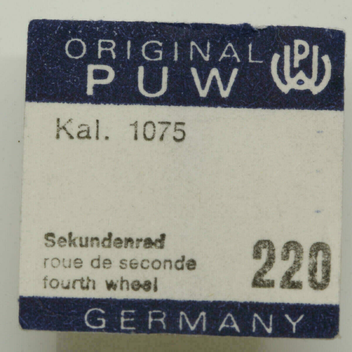 Fourth Wheel and Pinion for PUW 1075 – Part 220 – NOS