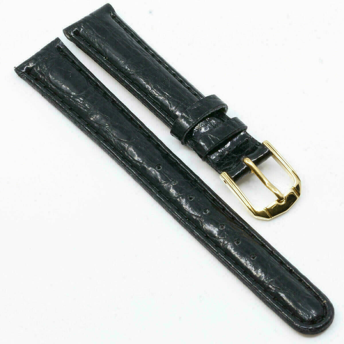 Cinturino per orologio in vera pelle, cinturino di ricambio nero 14mm