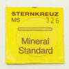 Cristal mineral Sternkreuz plano de 1mm de grosor