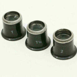 Uhrmacherlupe n, Augenlupe, Juwelier Okular Glaslinse 3er Set 5x 7x 10x Chromrad