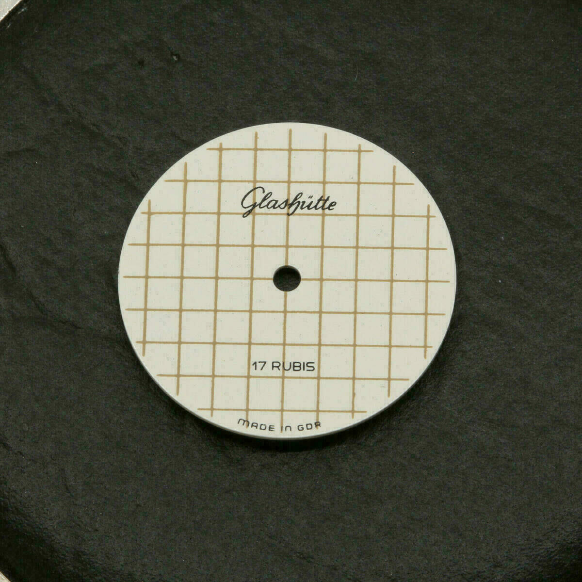 Dial for Glashütte 17 Rubis, Ø 19.30 mm – NOS