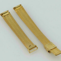 2x bracciale per orologio spazzolato, color oro * NOS * 12mm – immagine 2