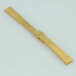 2x bracciale per orologio spazzolato, color oro * NOS * 12mm – immagine 3