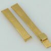 Bracciale per orologio 12 mm spazzolato, color oro – 2 pezzi NOS