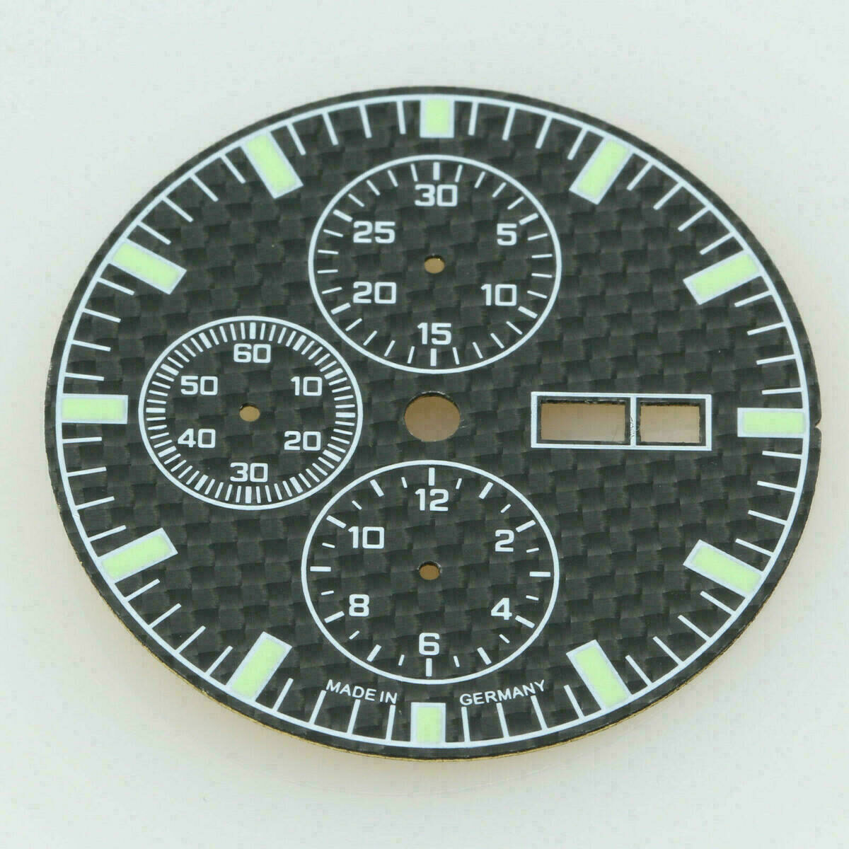 Cadran carbone ETA 7750 (Valjoux) – Ø 35.0 mm – neuf avec défaut – image 2