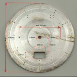 Esfera para movimientos de cuarzo Ø 33,80mm índices dorados – imagen 4