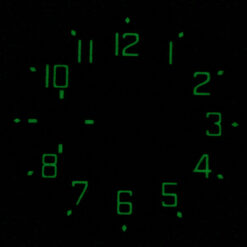 Quadrante da aviatore per ETA Unitas 6497, smalto nero, Superluminova – immagine 2