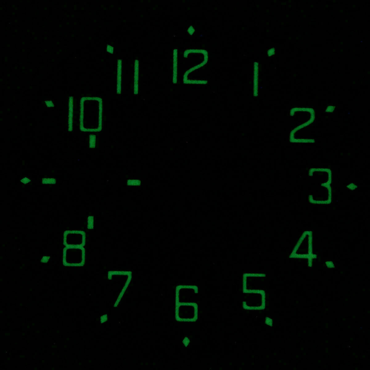 Quadrante da aviatore per ETA Unitas 6497, smalto nero, Superluminova – immagine 2