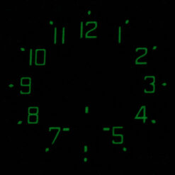 Quadrante da aviatore per ETA Unitas 6498, smalto nero, Superluminova – immagine 2