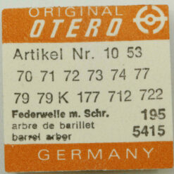 OTERO 48 PART 195 Federwelle, barrel arbor, arbre OTERO 481 56 62 64 70 71 722 – Bild 10