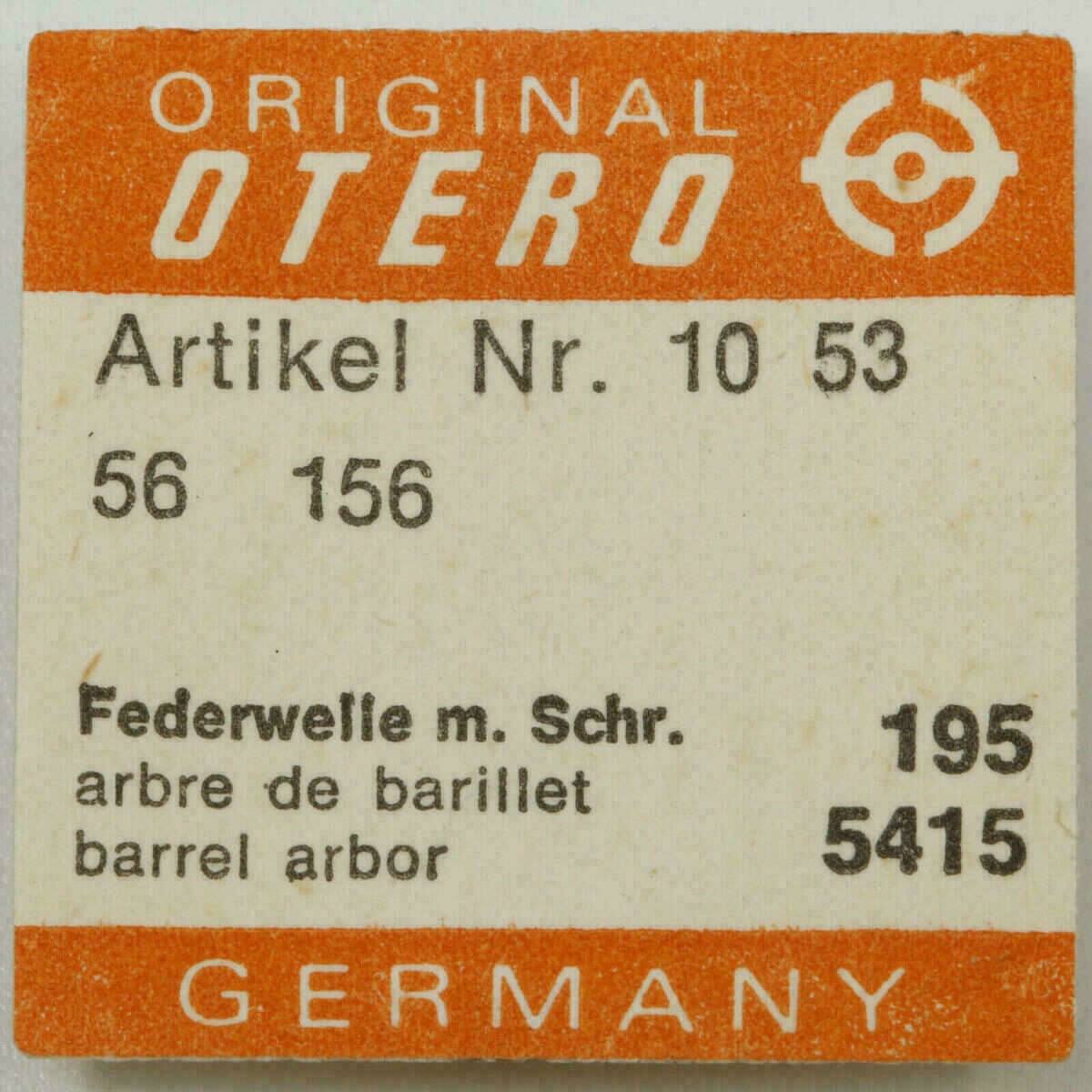 OTERO 48 PART 195 Federwelle, barrel arbor, arbre OTERO 481 56 62 64 70 71 722 – Bild 5