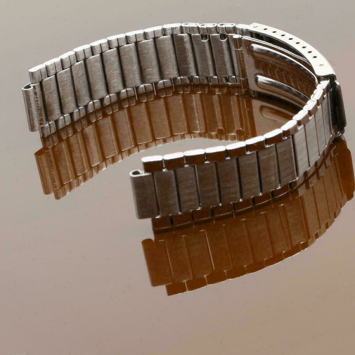 Original Edox Stainless Steel Watch Band, Silver – without End Pieces – NOS – image 5
