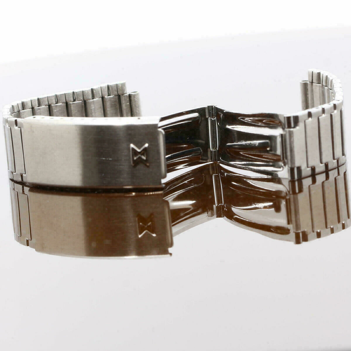 Original Edox Stainless Steel Watch Band, Silver – without End Pieces – NOS – image 6
