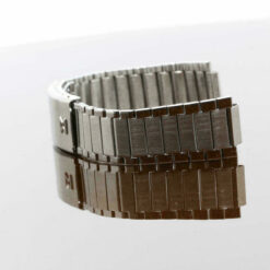 Original Edox Stainless Steel Watch Band, Silver – without End Pieces – NOS – image 7