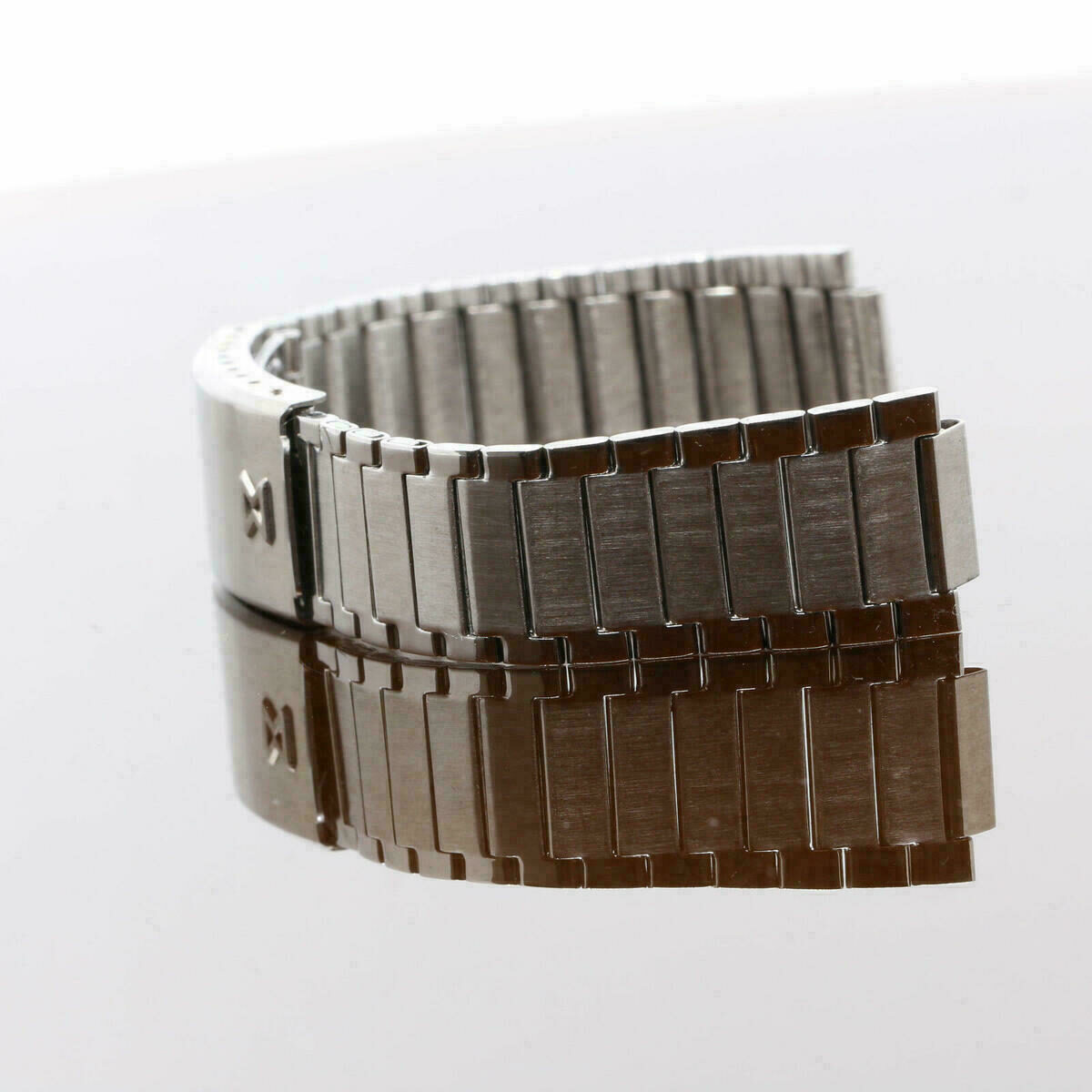 Original Edox Stainless Steel Watch Band, Silver – without End Pieces – NOS – image 7