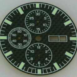 Carbon Zifferblatt für ETA VALJOUX 7750 / Carbon Watch Dial Cadran Esfera 35.0mm
