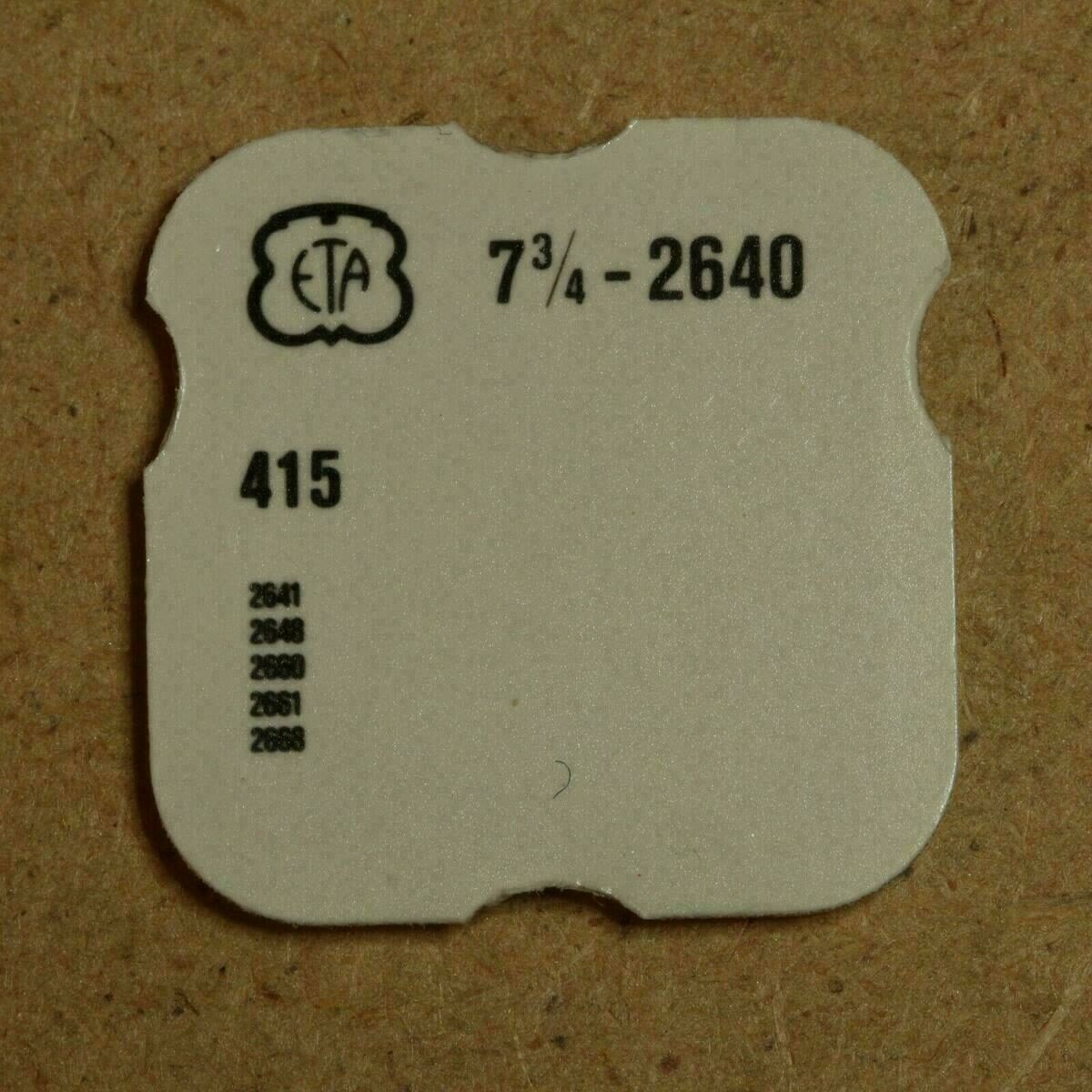 Ratchet Wheel for ETA 2640, 2641, 2668 – Part 415, Ref. 31.020 – NOS