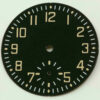 ETA 6498 Zifferblatt Schwarz: Flieger Cadran 38.5mm