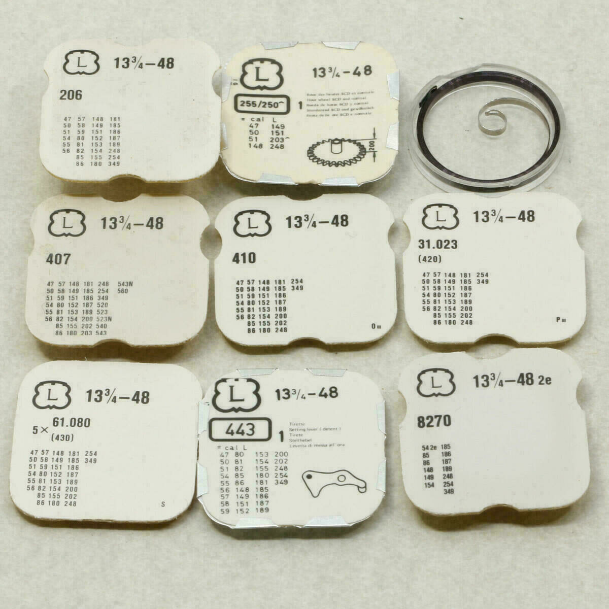 LANDERON 48 1x ricambio PART 206 443 455 430 407 410 721 NOS