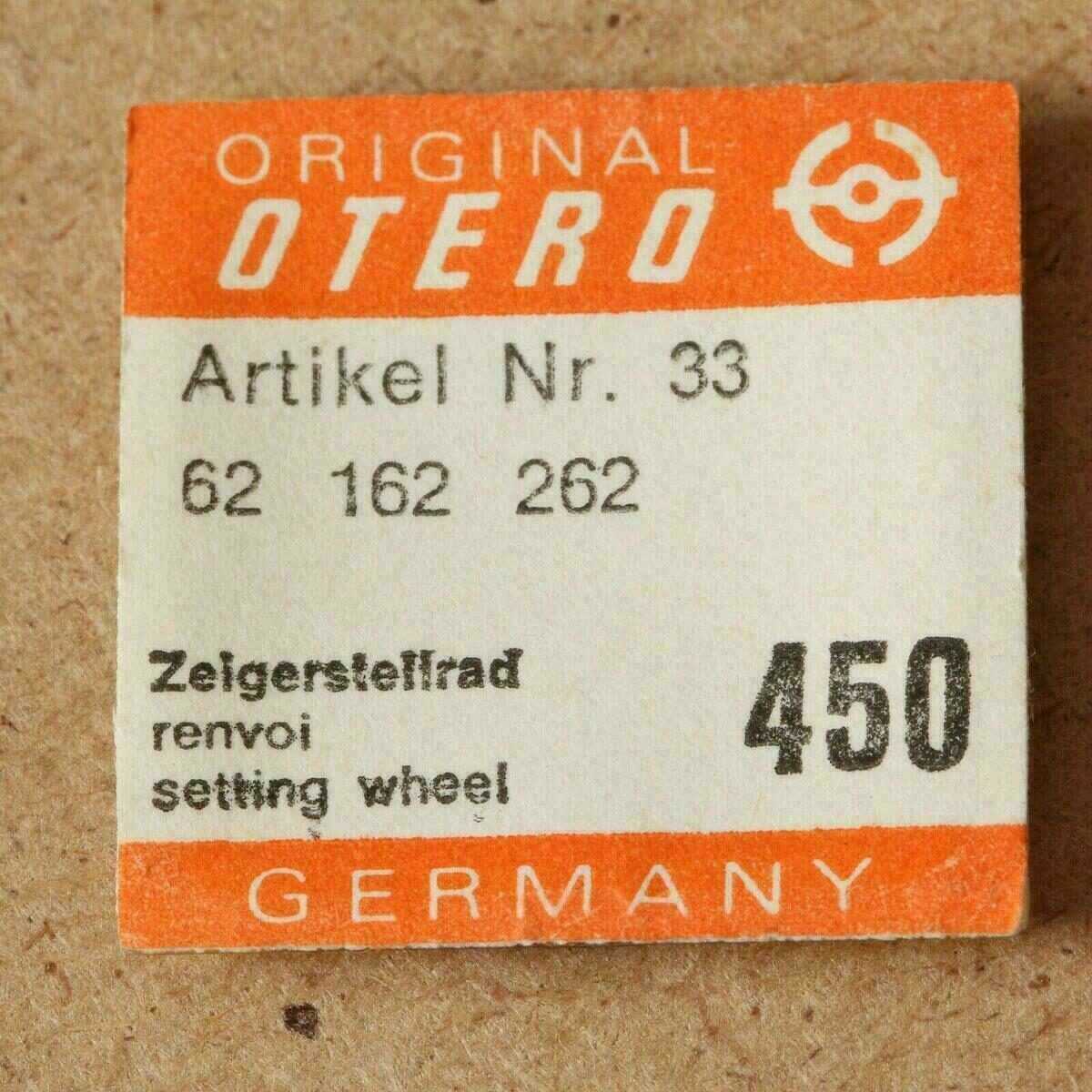 Otero 62 Part 450 Zeigerstellrad, Setting Wheel OTERO 162, 262, 362 OTTO / EPPLE