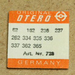 OTERO 62 PART 728, UNRUHWELLE für Stoss-Sicherung, balance staff OTTO / EPPLE
