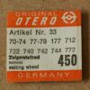 OTERO 70 Zeigerstellrad für eine exakte Reparatur