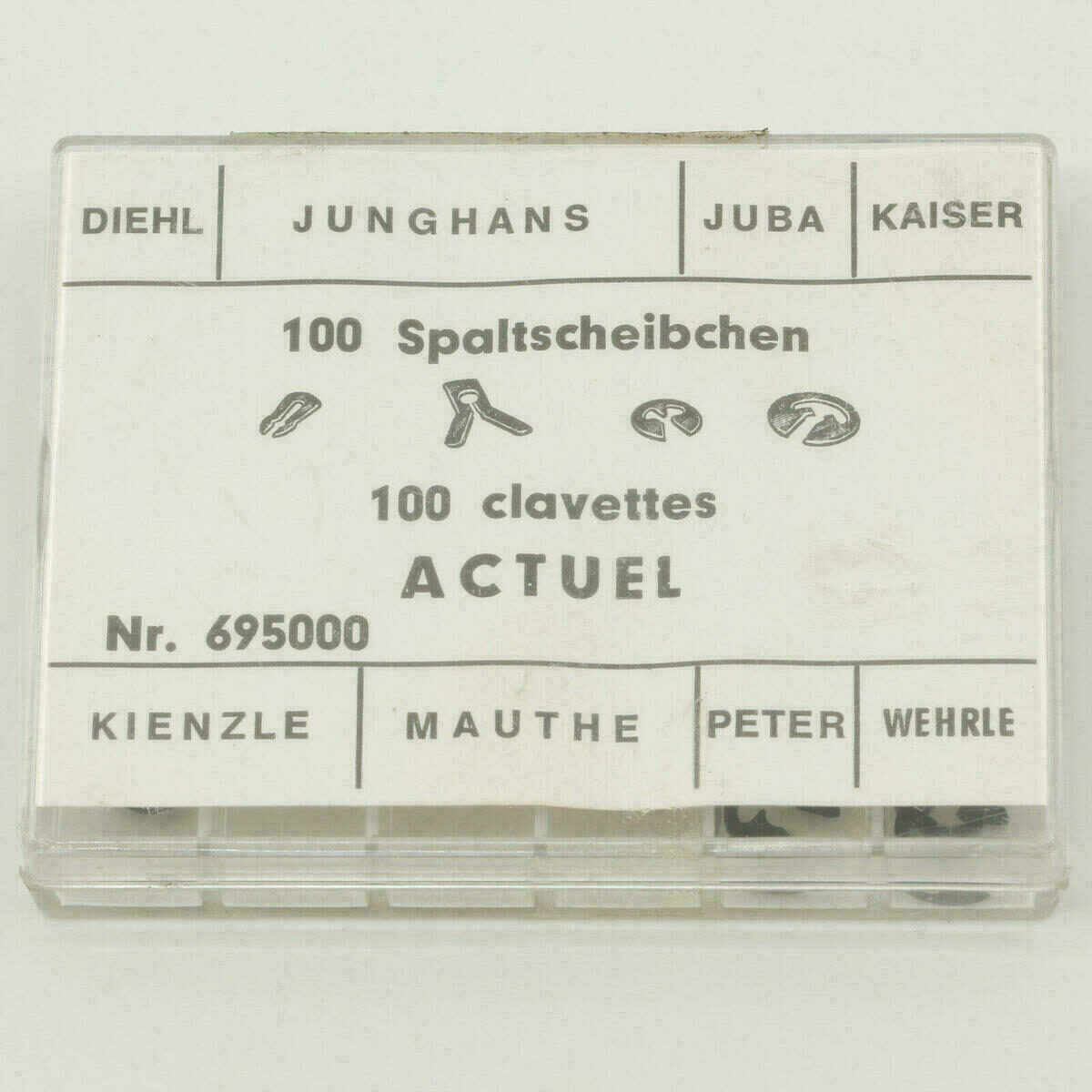 Arandelas partidas despertador, reloj de mesa/pared 100 uds. JUNGHANS KIENZLE MAUTHE #25