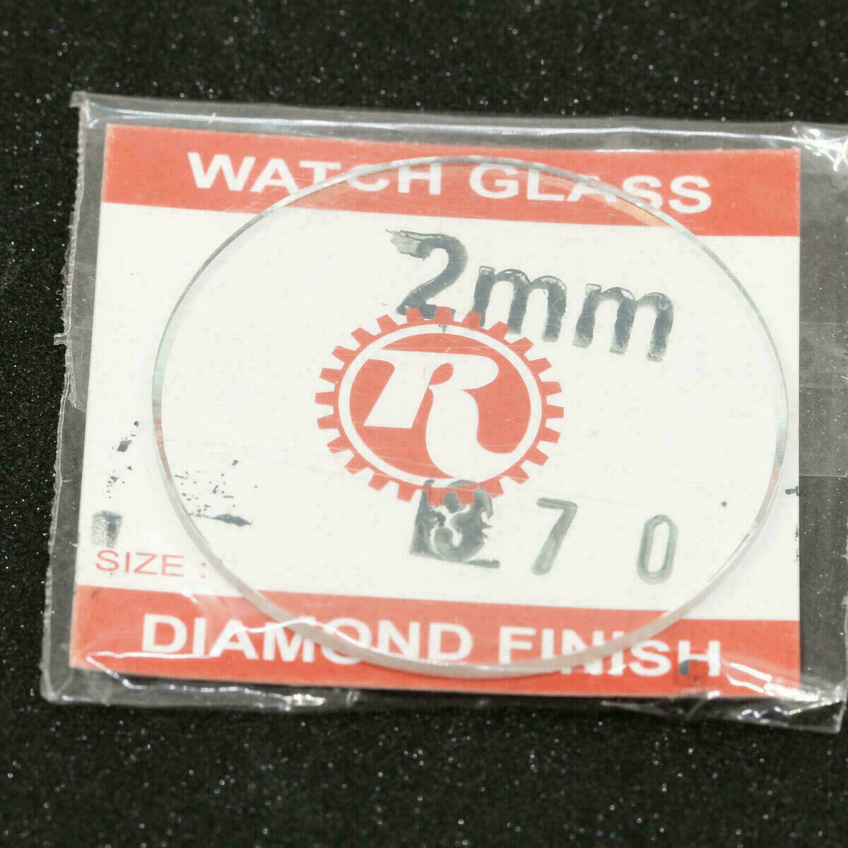10x cristales de reloj de repuesto planos transparentes mineral 30 a 40 mm, grosor 2mm – imagen 3