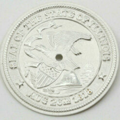 2x quadrante per movimenti al quarzo Ø 28.00mm SEAL OF THE STATE ILLINOIS #108 – immagine 2