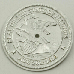 2x Zifferblatt für Quarzwerke Ø 28.00mm SEAL OF THE STATE ILLINOIS #108