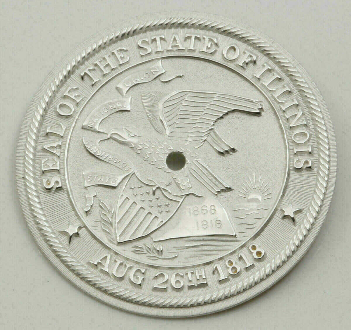 2x quadrante per movimenti al quarzo Ø 28.00mm SEAL OF THE STATE ILLINOIS #108