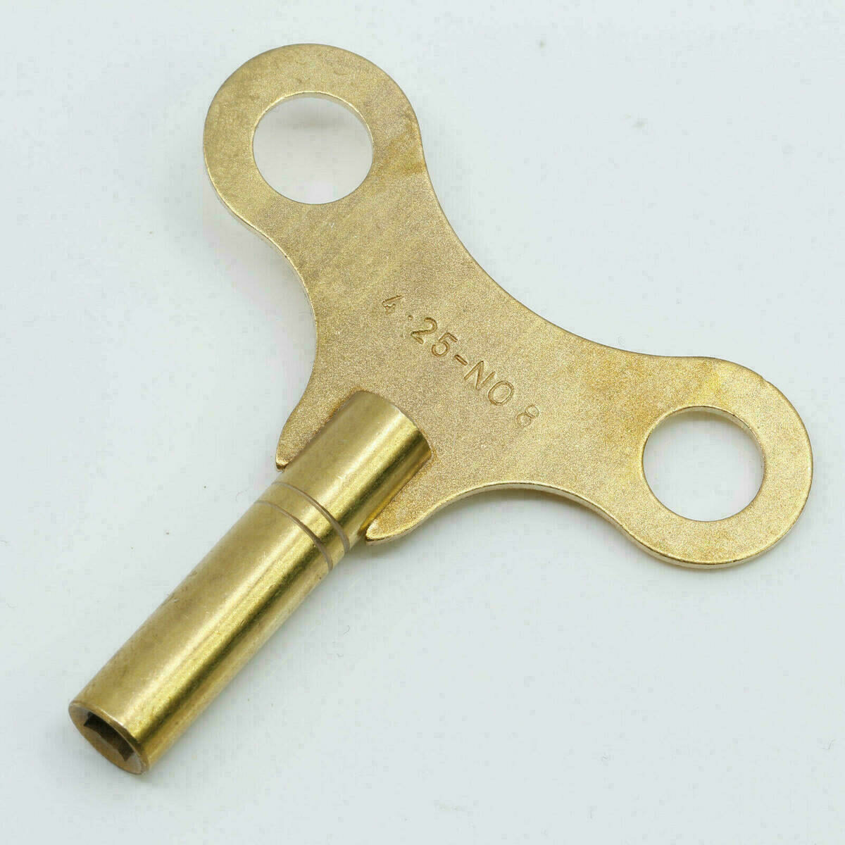 Clé de pendule en laiton n° 8 – clé de remontage – 4,25 mm