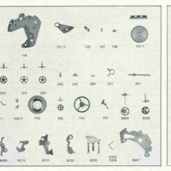 Bettlach EB 8423 PART 8320 / 8335 molla d’innesto + molla della leva di comando EB 8429-73 – immagine 3