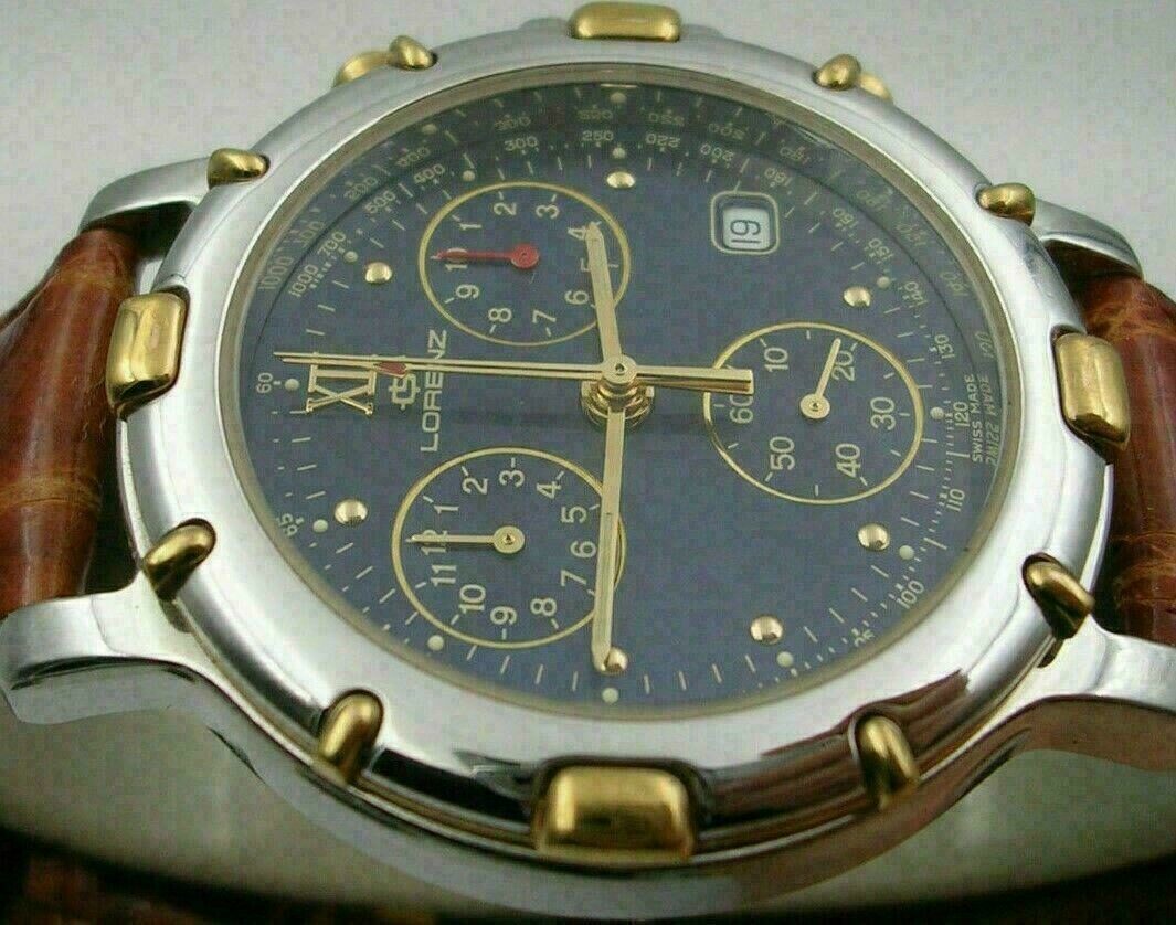 Chronographen-UhrengehĂ€use fĂŒr ETA 251.262 Edelstahl 3 ATM LORENZ 38mm NOS â Bild 9