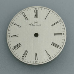 Zifferblatt für DUROWE 7420 Werk Ø 30,7mm NOS 70er Jahre silber – Bild 2