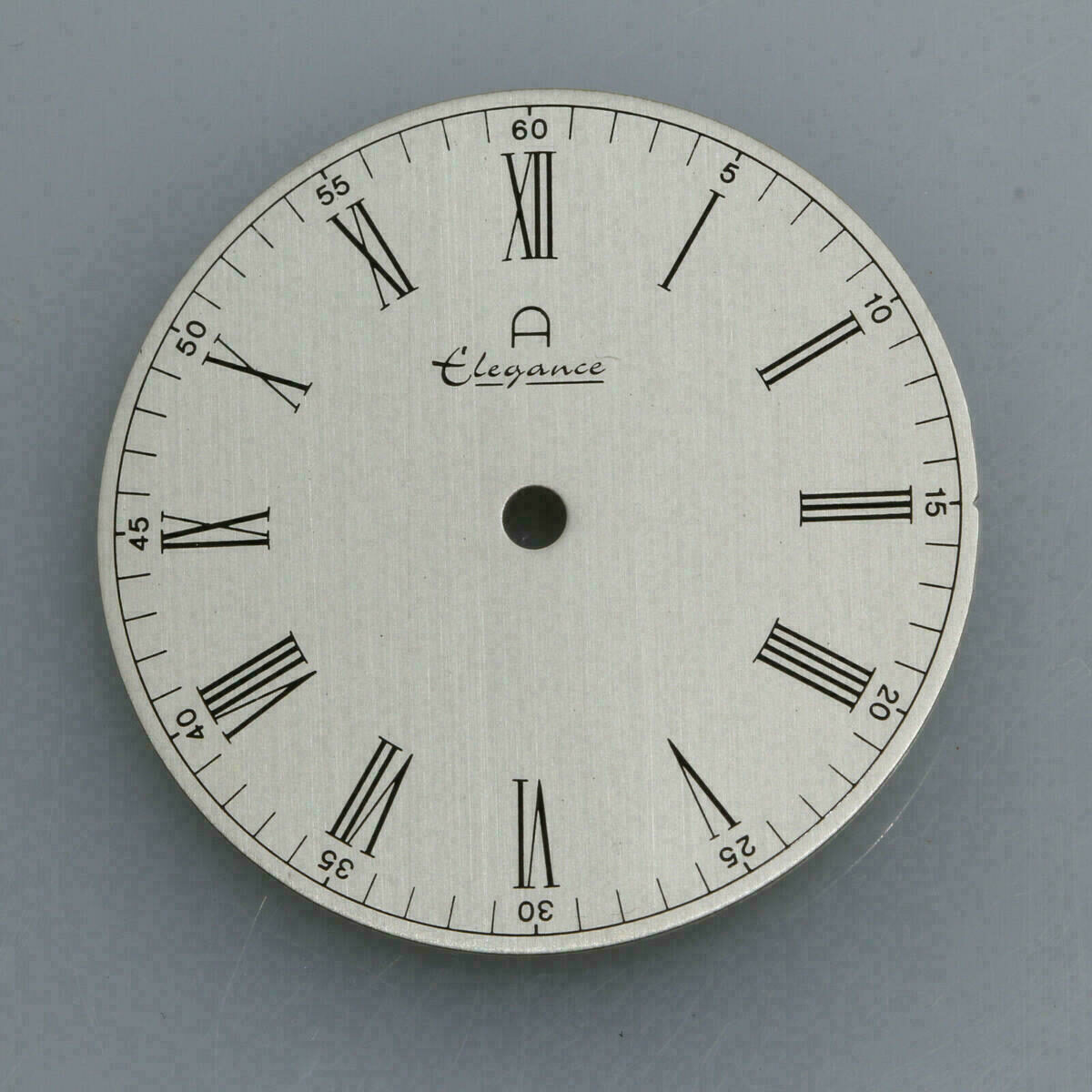 Zifferblatt für DUROWE 7420 Werk Ø 30,7mm NOS 70er Jahre silber – Bild 2