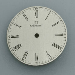 Zifferblatt für DUROWE 7420 Werk Ø 30,7mm NOS 70er Jahre silber – Bild 3