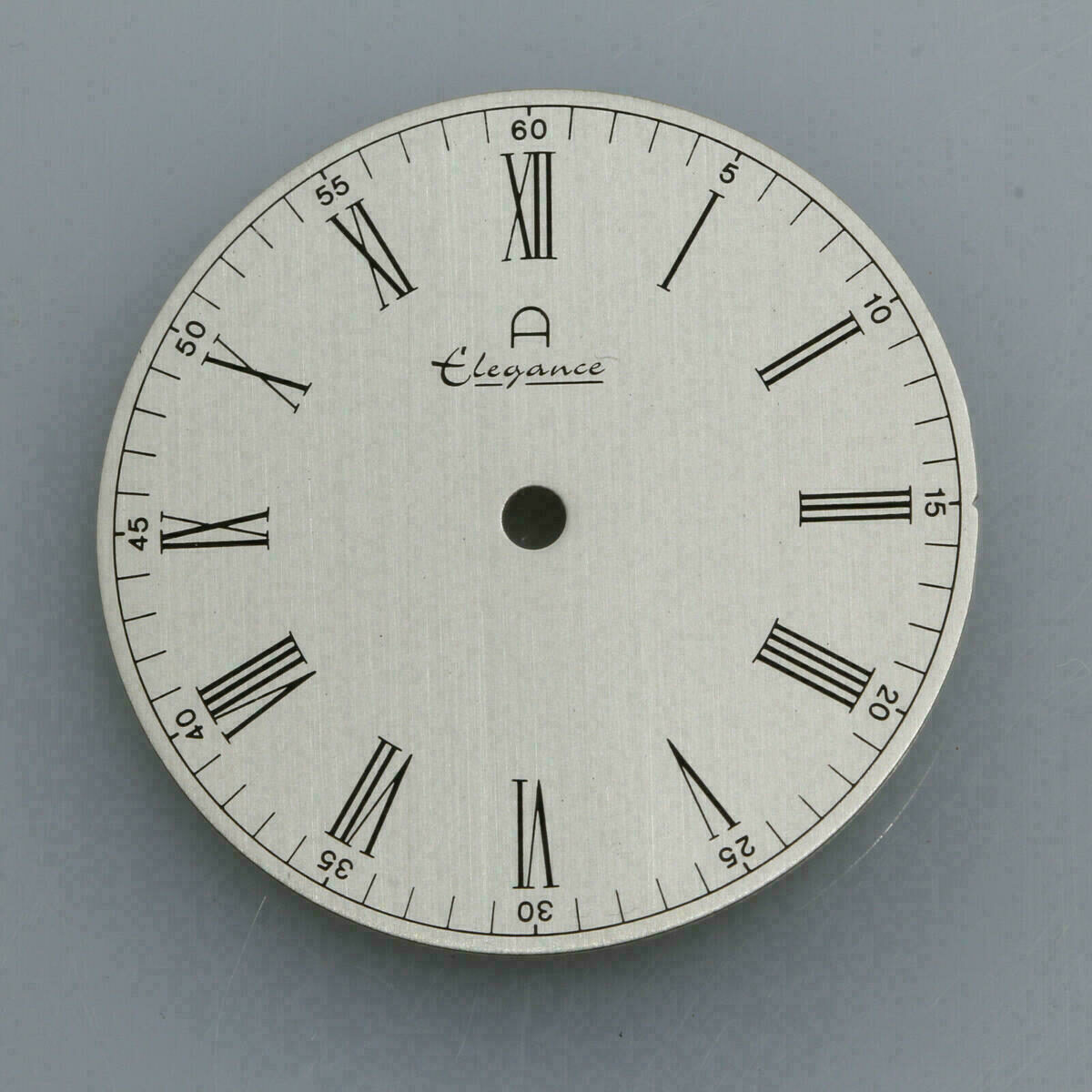 Zifferblatt für DUROWE 7420 Werk Ø 30,7mm NOS 70er Jahre silber – Bild 3