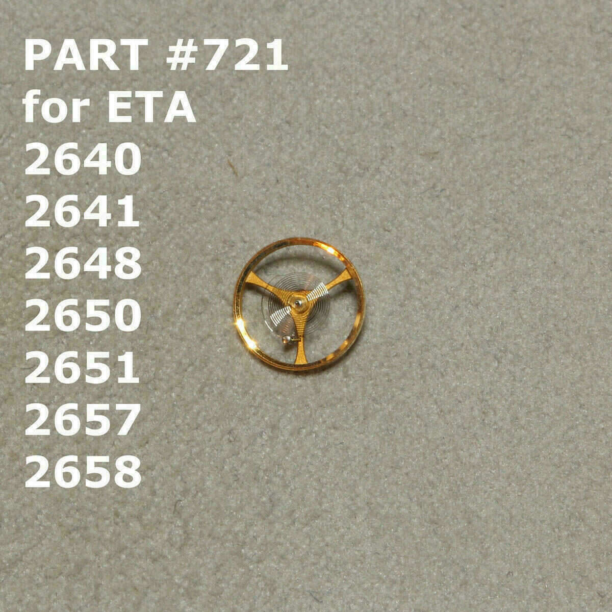 ETA 2640 PART 721 BILANCIERE completo antiurto ETA 2641 - ETA 2658 – immagine 2