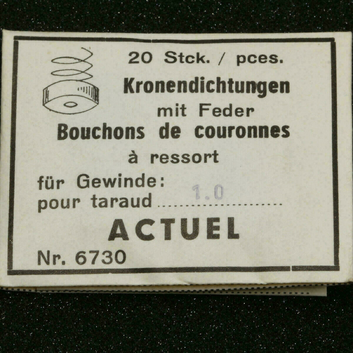 Kronendichtungen mit Feder / Bouchons de couronnes #25 – Bild 3